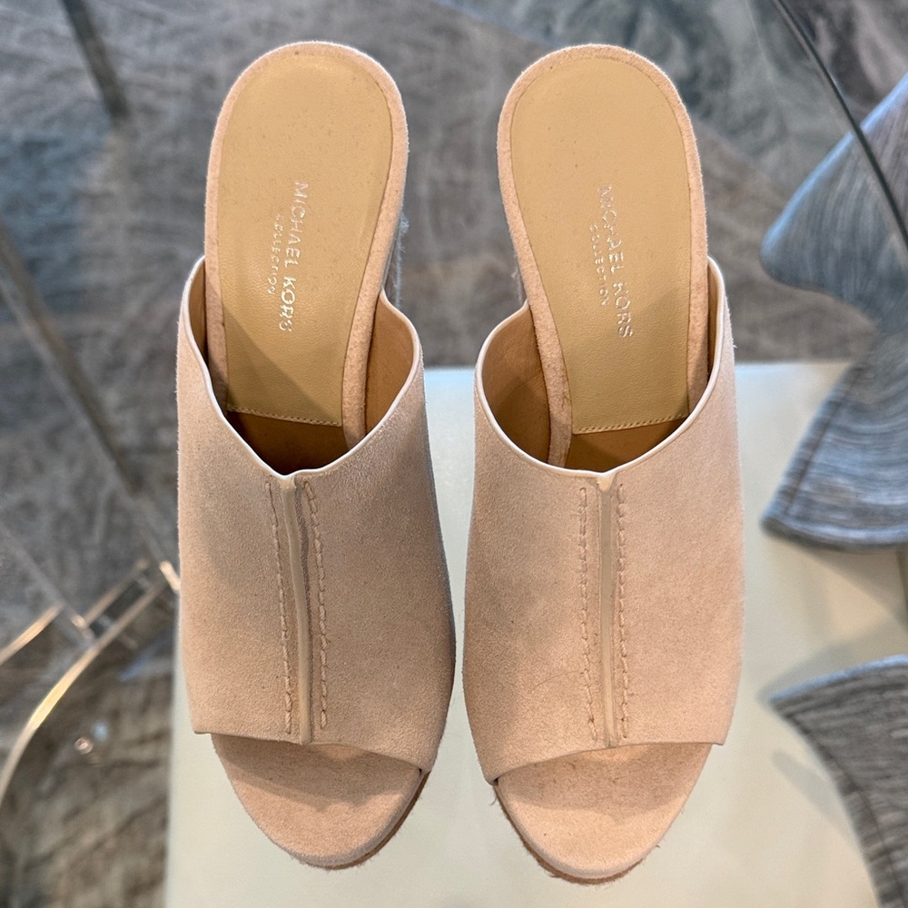 Michael Kors Women's Beige Mules